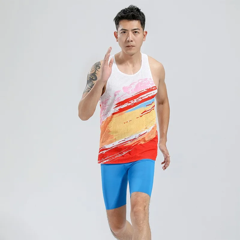 

Adult Men Women Running Outdoor Shirts Tight Gym Tank Top Fitness Sleeveless T-shirts Sport Exercise Basketball Marathon Vest b5