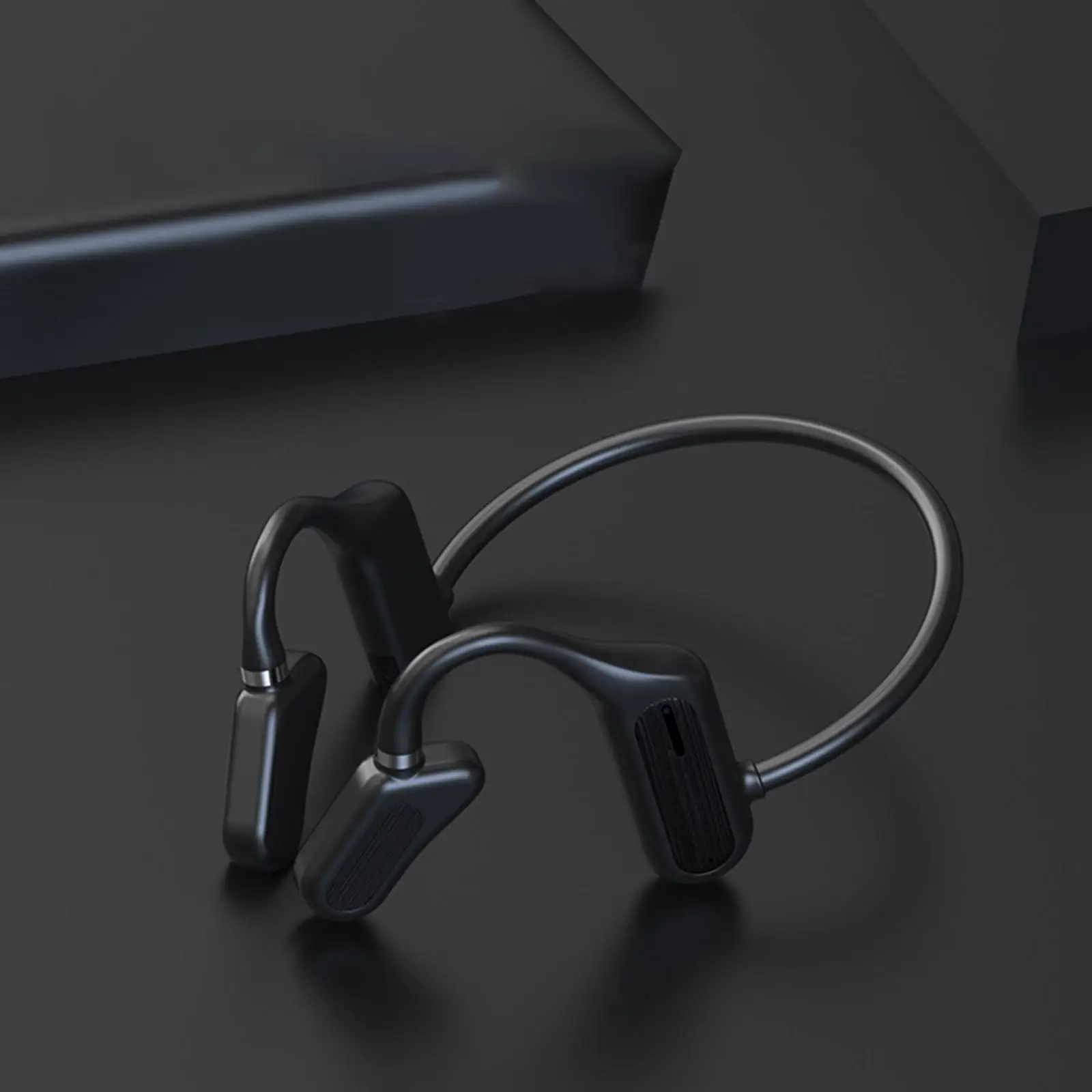 Bluetooth Bone Conduction Headphones Built-In Mic Open-Ear Calls Waterproof