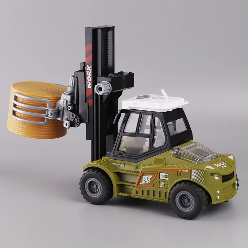 

Детская игрушка-симулятор, подъемный вилочный погрузчик, многофункциональный звуковой и световой зажим, травяной автомобиль, музыка, захват, деревянная инженерная машина, ребенок