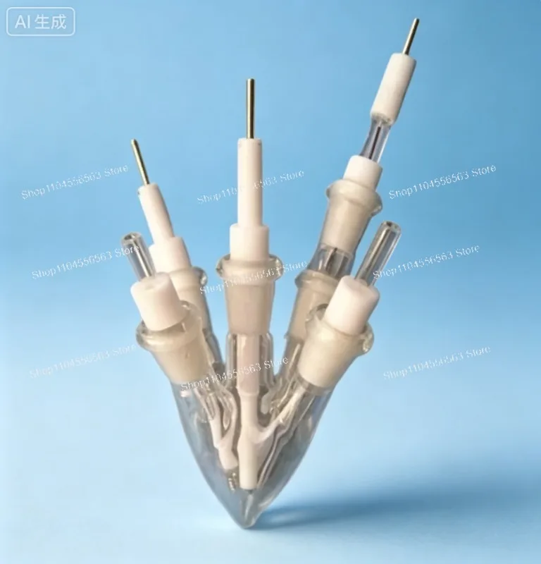 Small 5-Port Electrolytic Cell: 5-10ml for Electrochemical Analysis & Three-Electrode System