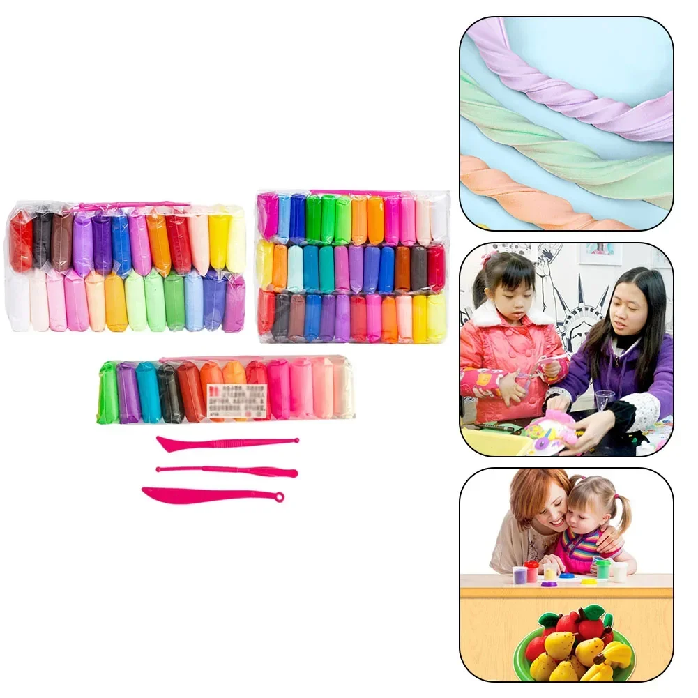 Arcilla de secado al aire para niños y adultos, Kit de arcilla de colores para horno dedicado, modelado de vidrio de mármol, 12 piezas, 24 piezas, 36 piezas