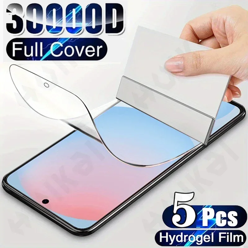 

5 Pcs Hydrogel Film Screen Protector For Samsung Galaxy S25 S24 FE S23 S22 S21 Ultra A56 A55 A35 A36 4G 5G Screen Protector Film