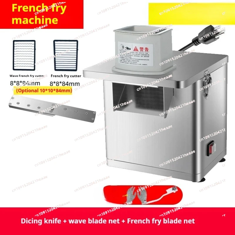 

Многофункциональный кухонный комбайн 4-в-1 из нержавеющей стали, 220В/110В, для нарезки овощей (измельчение, нарезка кубиками, шинковка)