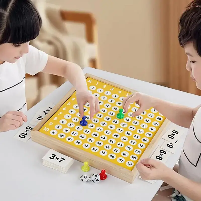 Multiplication Board Game Early Learning Toy Interactive Multiplication Board Game Math Learning Educational Toy For Toddler