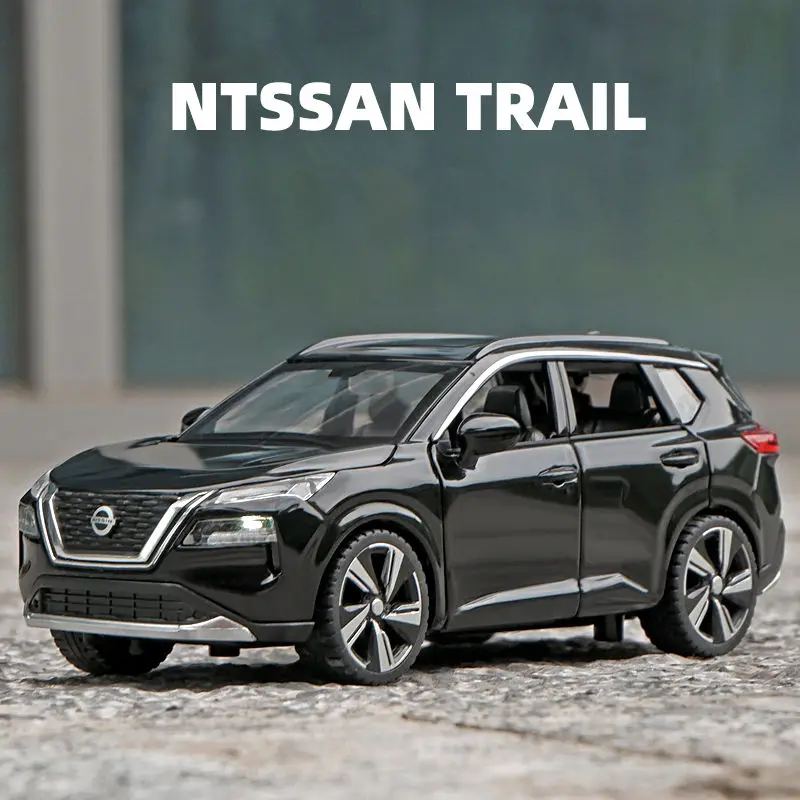 1:32 Nissan X-TRAIL SUV Alloy Car Model Diecast Metal Toy Off-road Vehicles Car Model Simulation Sound and Light Childrens Gifts