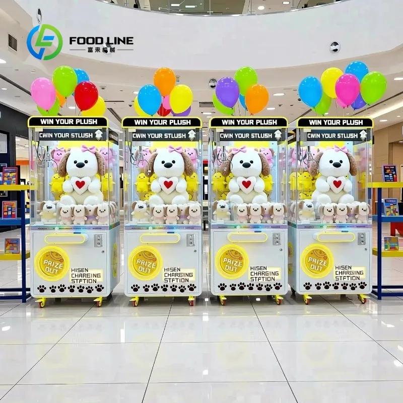 Customized Metal Construction Arcade Claw Crane Machine with Japanese and English Languages for Plush Toy Grabber Amusement