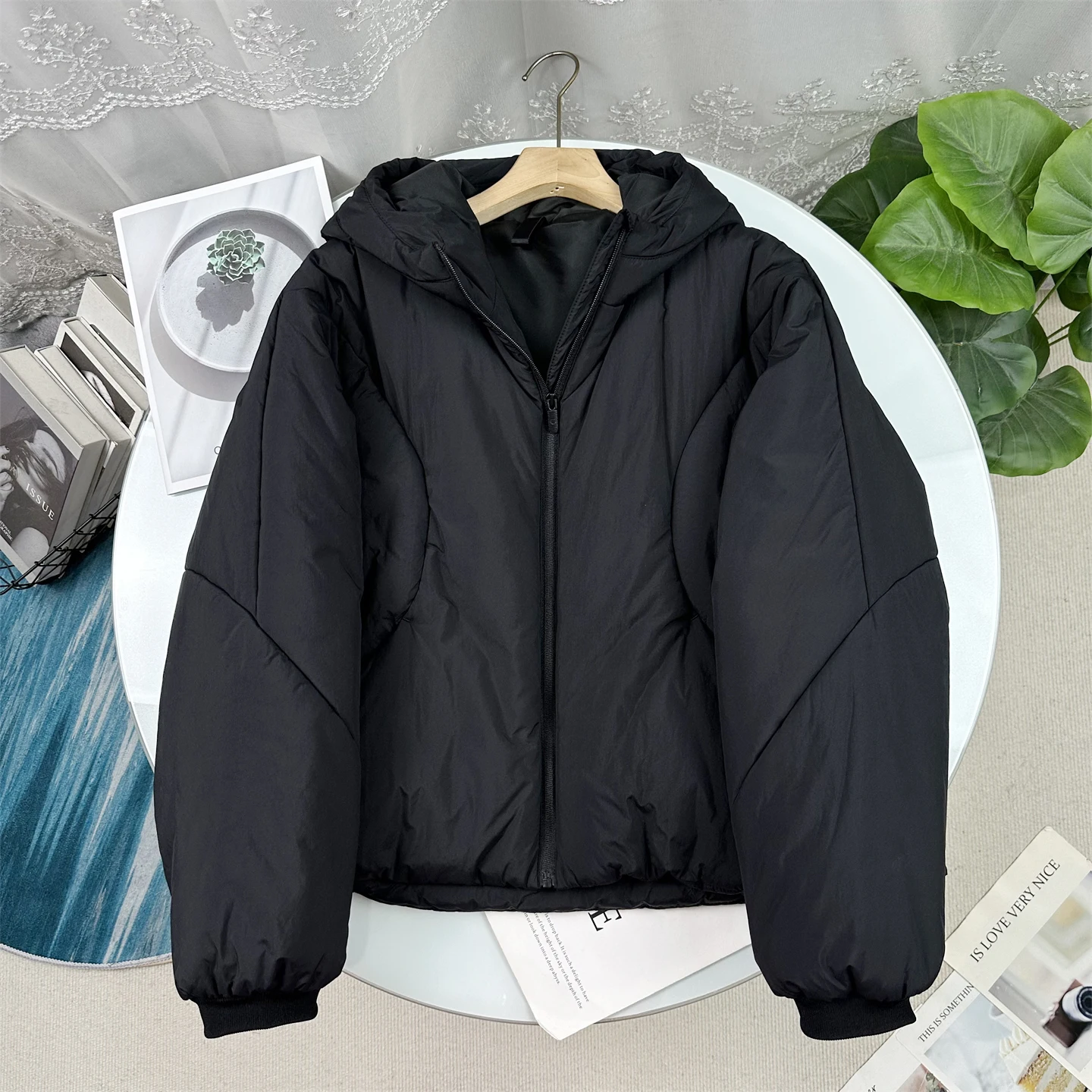 

Мягкая уютная зимняя куртка с капюшоном из новой технологичной теплой хлопковой ткани, ветрозащитная, женская, модная, утепленная, верхняя одежда