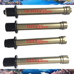 Novatec D792SB-CL Aluminum Alloy Thru Axle For Center Lock Disc Rear Hub 10X135 12X142 QRX135 Converting Axis Hubs Repair
