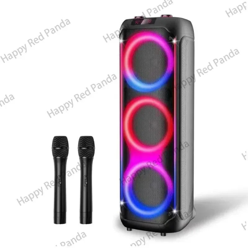 3x8 Inch High Power 8inch Sound Box Big Battery Blue Tooth Wireless Active Stage Trolley Outdoor Speakers