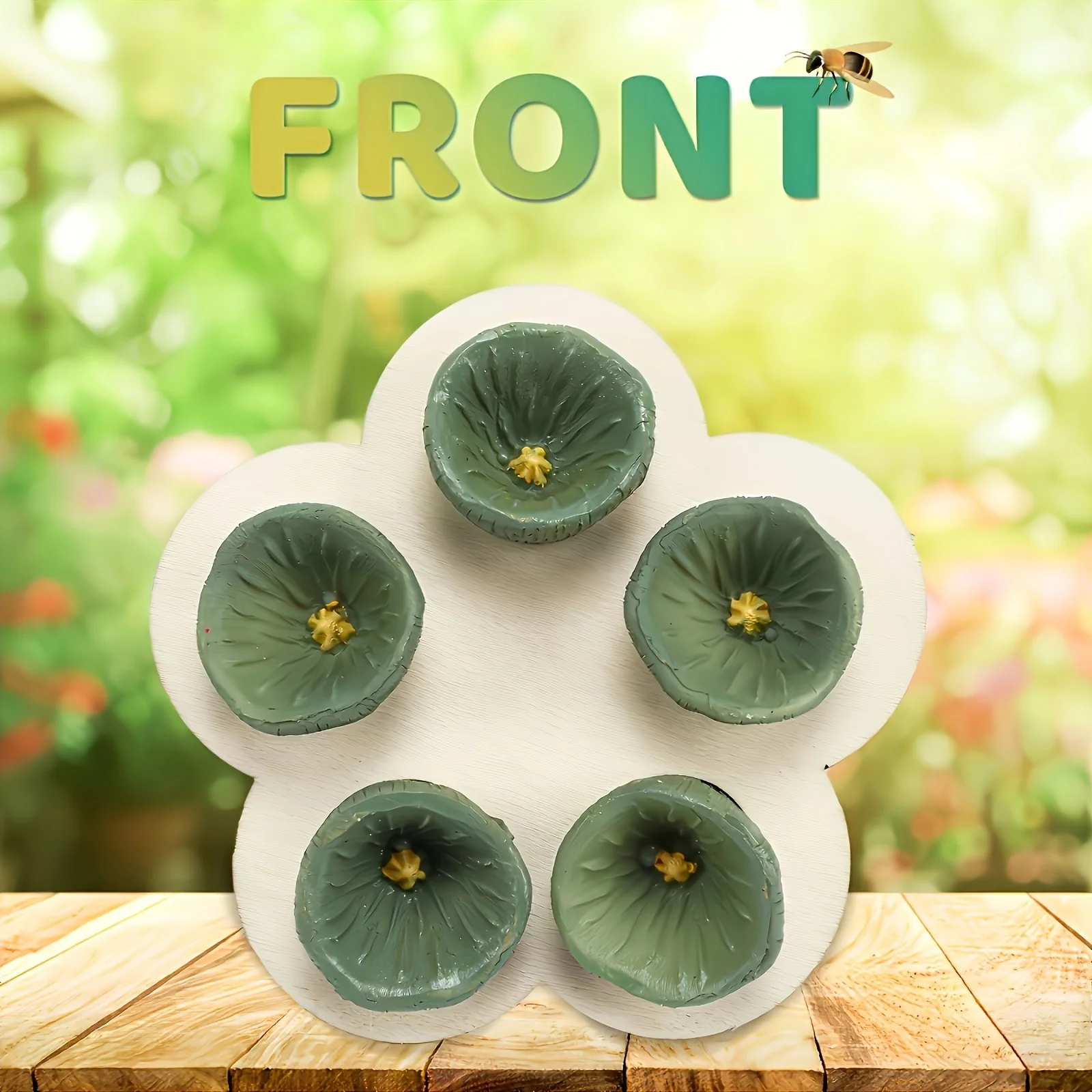 مجموعة واحدة من أكواب سقي النحل الملونة - أكواب شرب الحشرات، تجذب وتغذية النحل، مناسبة للبستنة والزراعة الحضرية