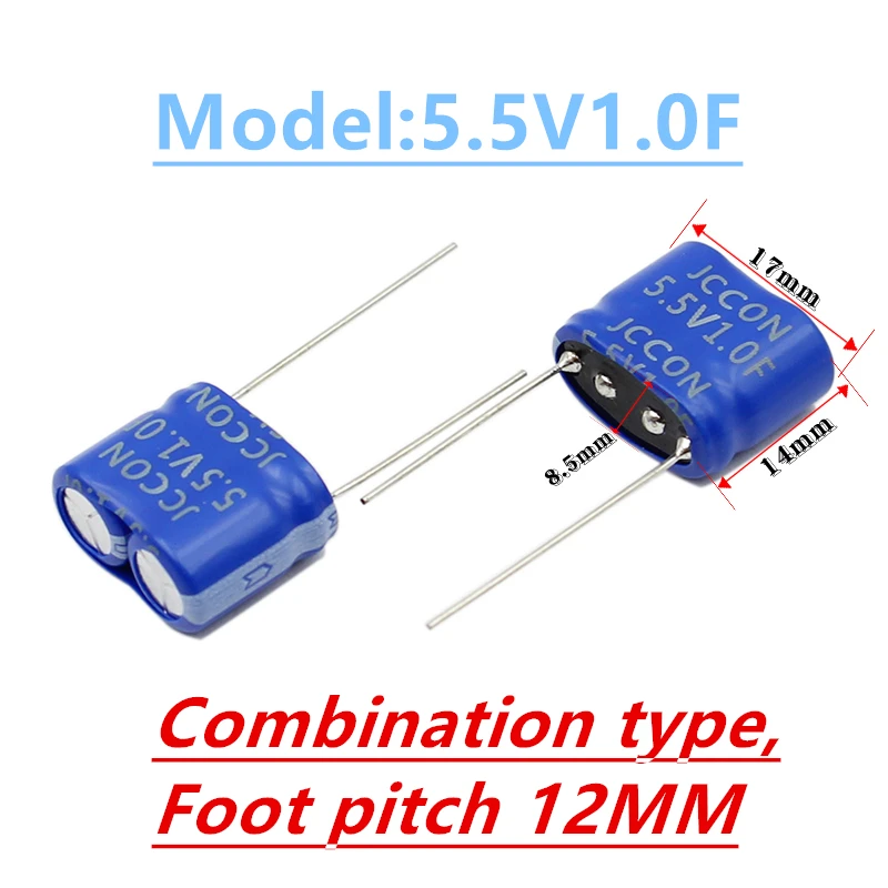 1 Uds condensador faradio igmopnrq combinación tipo JCCON 5,5 V 0.47F/1F/1.5F/2.0F/3,5F/4F/5F/7,5F/10F/15F