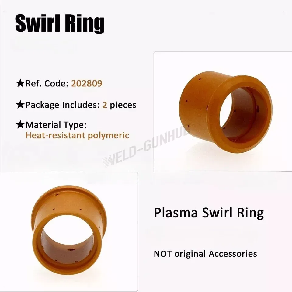 2pcs 202809 plasma vortex ring fr Miller Spectrum 375 X-treme ICE-25C ICE-27C flashlight-