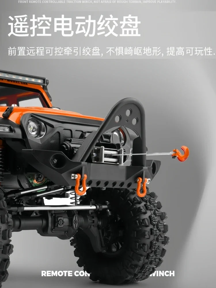 WLtoys 104010 New 1:10 Wrangler 4x4 RC Car Professional Climbing Vehicle High Speed Remote Control Vehicle Off Road Vehicle Toys