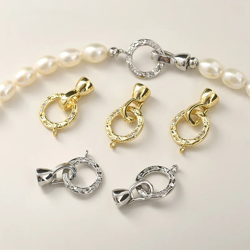 

Медная фурнитура под 14-каратное золото: соединительная застежка-кнопка для ожерелий, браслетов, украшений ручной работы и DIY-изделий