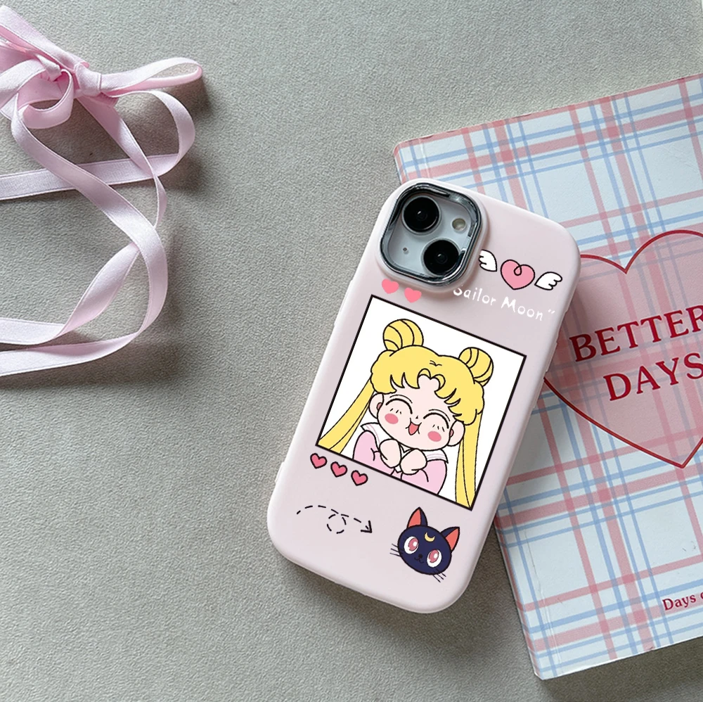 Cartoon Sailor Moon Phone Case for OPPO Realme C55 C53 C35 C21Y C20 C12 11 9 9SE 8 5 V20 V13 GT3 Pro 5G Soft Silicone Cover