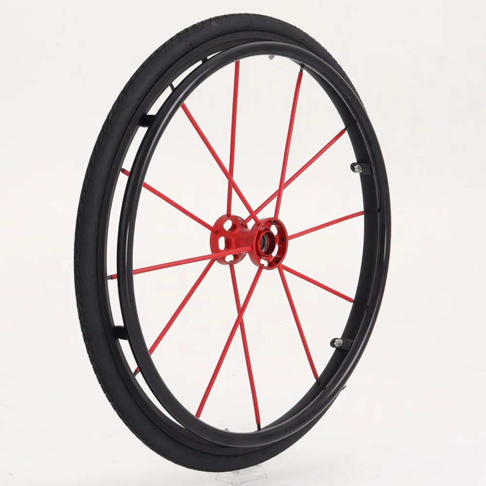 24 x 1.0 Inch Sport Wheelchair Wheel With 1/2