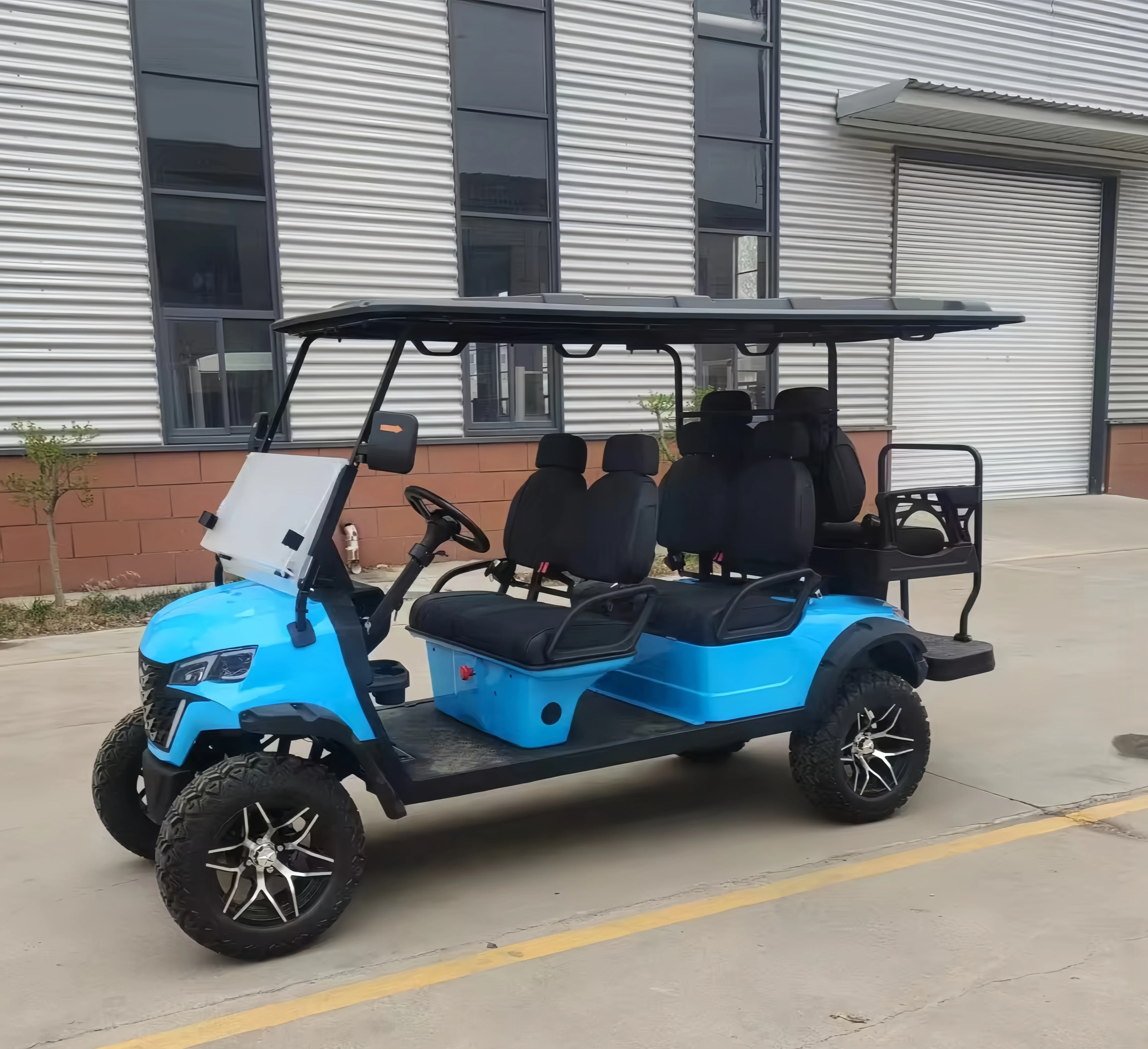 Brand New Designed Factory Price 4 Person 48v Electric Lifted Golf Cart Off Road Golf Hunting Buggy With Lithium Battery