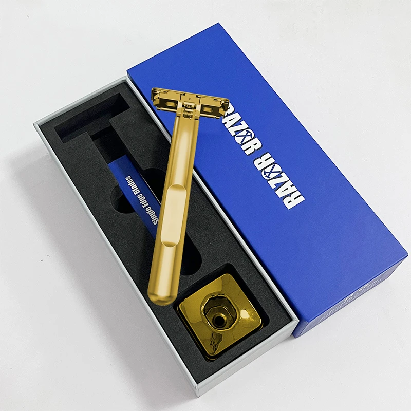 Whityle 21TS Glide Pro 4D Super Safety Rasierer mit Ständer für Männer und Frauen, Haft One Blade, umweltfreundliche Metallrasierer-Geschenkbox – Detail 13