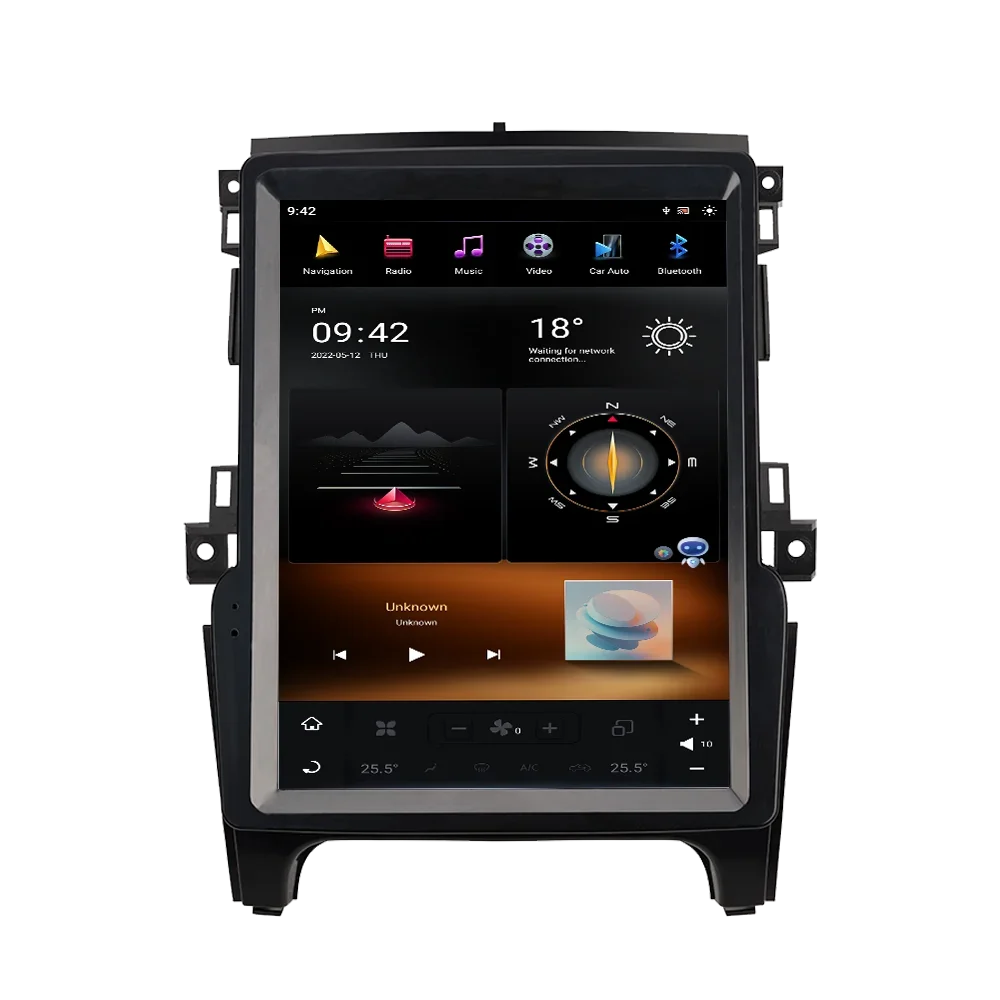 Android 11 Carplay Tesla Style Car Radio For Ford Ranger 2015-2023 GPS Player Tape Recorder DSP Stereo Head Unit