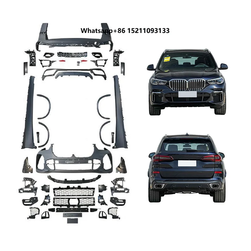 2019-2022 G05 Car Modification Upgrade  Body Kit Front Rear Bumper Lip Side Skirt Wheel Arch Suitable for X5