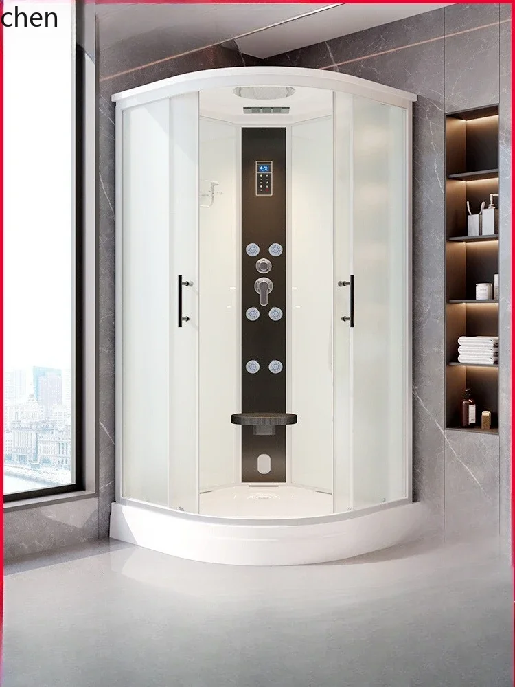 shower room fan-shaped assembled waterproof insulation multi-functional dry and wet separation family integrated bathroom