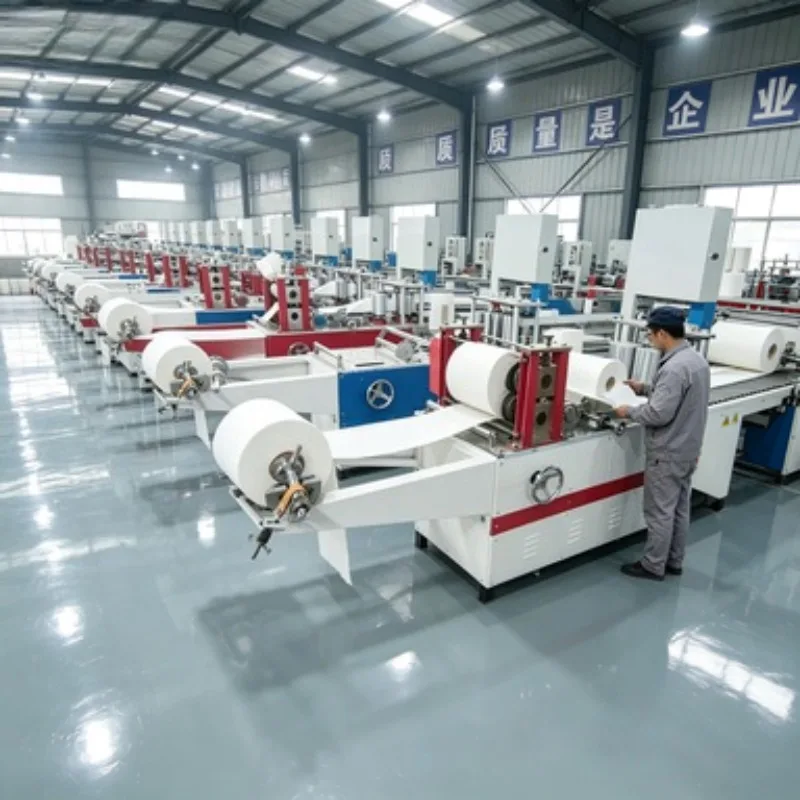 Production Line Jumbo Rewinder Toilet Paper Machine Toilet Paper Making Machine 60-150mm Adjustable Diameter for Plant