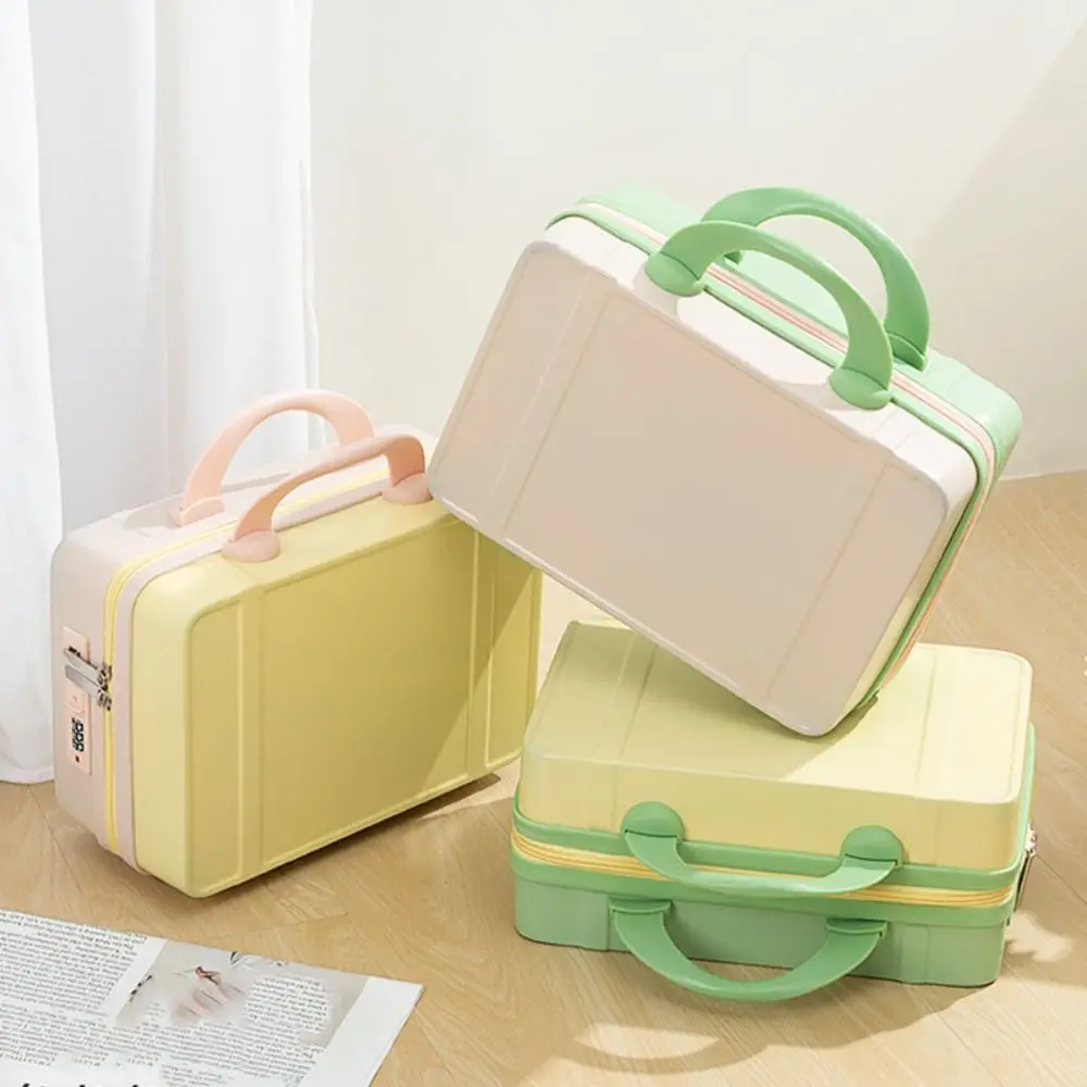 High Quality 14 Inches Travel Suitcase ABS Travel Hand Carry Suitcase Zipper Organizer Mini Storage Bag For Women