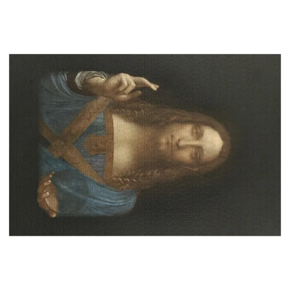 

Salvator Mundi Leonardo DaVindi 1500 Jesus Christ Savior of the World Original Paint Most expensive in the world H Jigsaw Puzzle