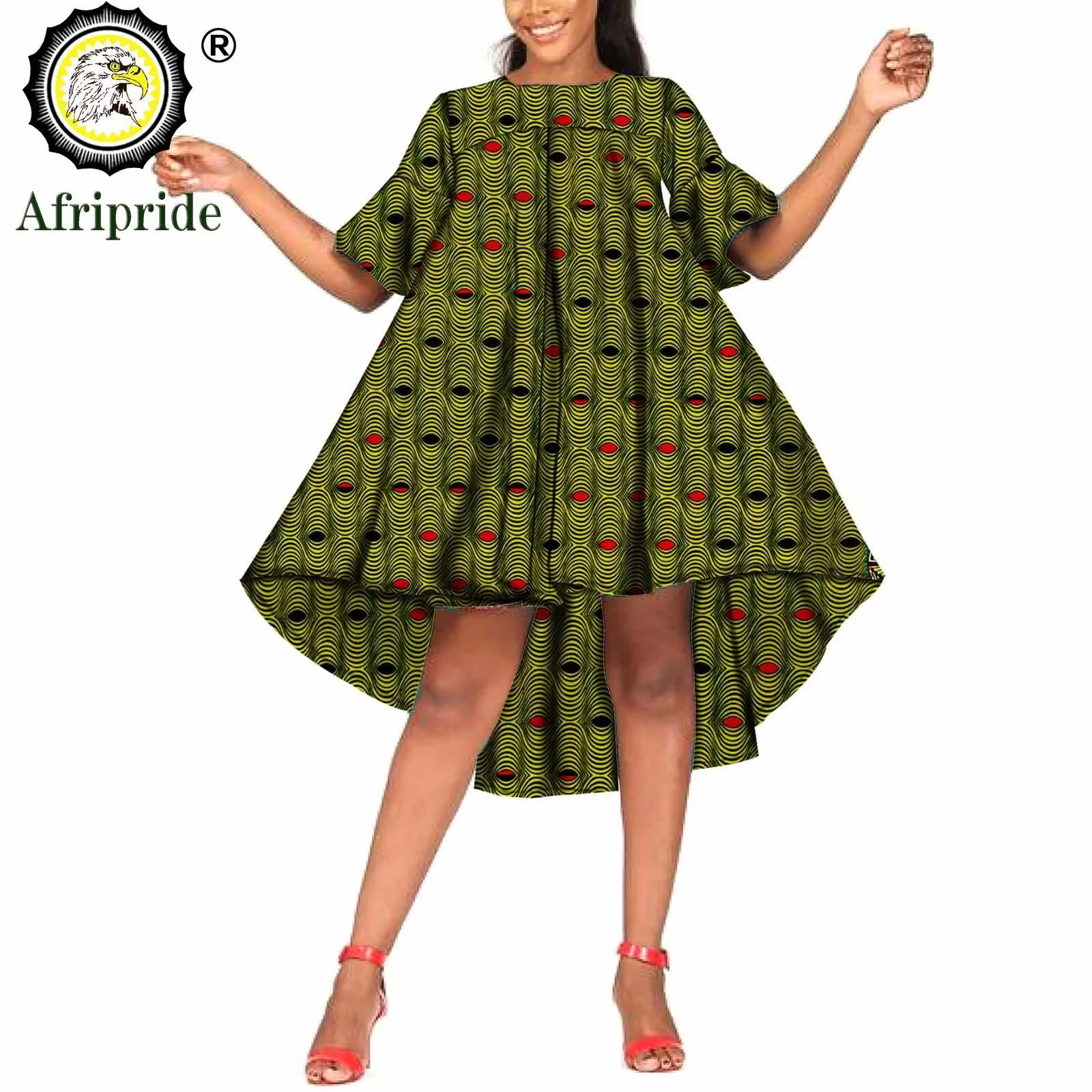 2026African Summer Dresses Ankara Print Ankara Fabric Wax Batik Dashiki Mini Dress Bazin Riche Ball Gown AFRIPRIDE S1925053