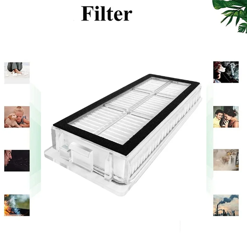 BISMZ 8PCS ล้างทําความสะอาดได้ตัวกรอง Hepa สําหรับ Xiaomi Dreame X20 Pro/X20 Pro Plus หุ่นยนต์เครื่องดูดฝุ่นอะไหล่ทดแทน