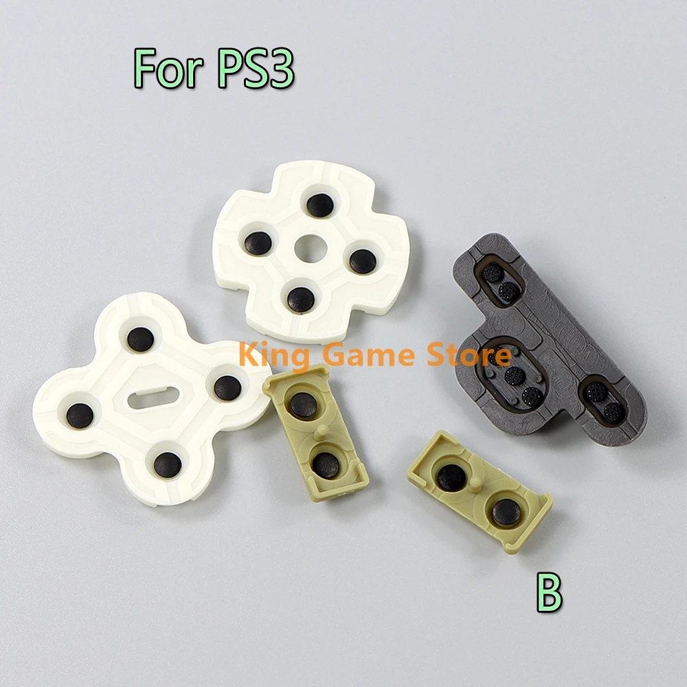 

100 комплектов для игрового контроллера PS3, проводящая резина для PS3, мягкая резиновая силиконовая проводящая кнопочная панель, замена