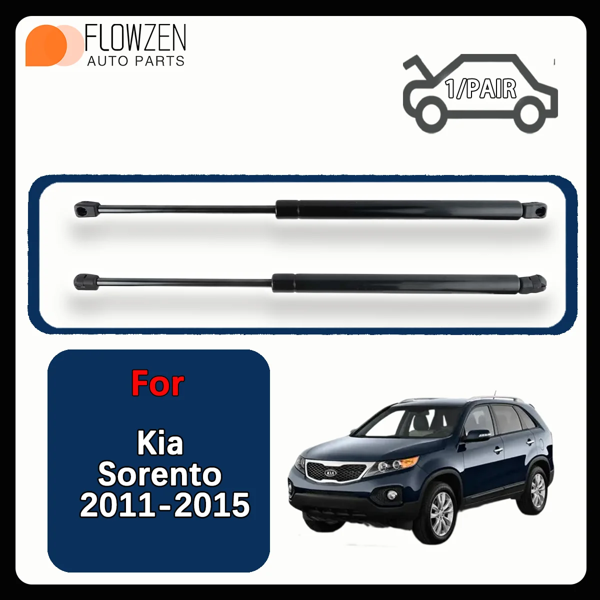 

Передние газовые стойки капота, опорный стержень пружинной планки OE 6267 PM3413 811601U100 811602P000 для Kia Sorento 2011-2015, опора подъема капота