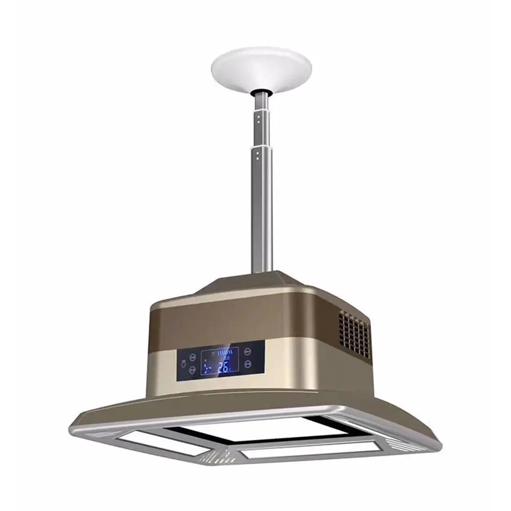 Commercial Ceiling Smoke Exhaust Lamp High Suction Exhaust Hood Silent Smoke Range Hood Lifting Chandelier