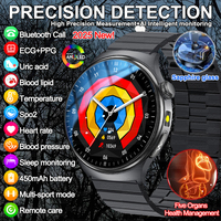 2025New Micro Physical Examination Smart Watch For Men Uric Acid Body Fat Five Organ Health Watches Bluetooth Call SmartBracelet