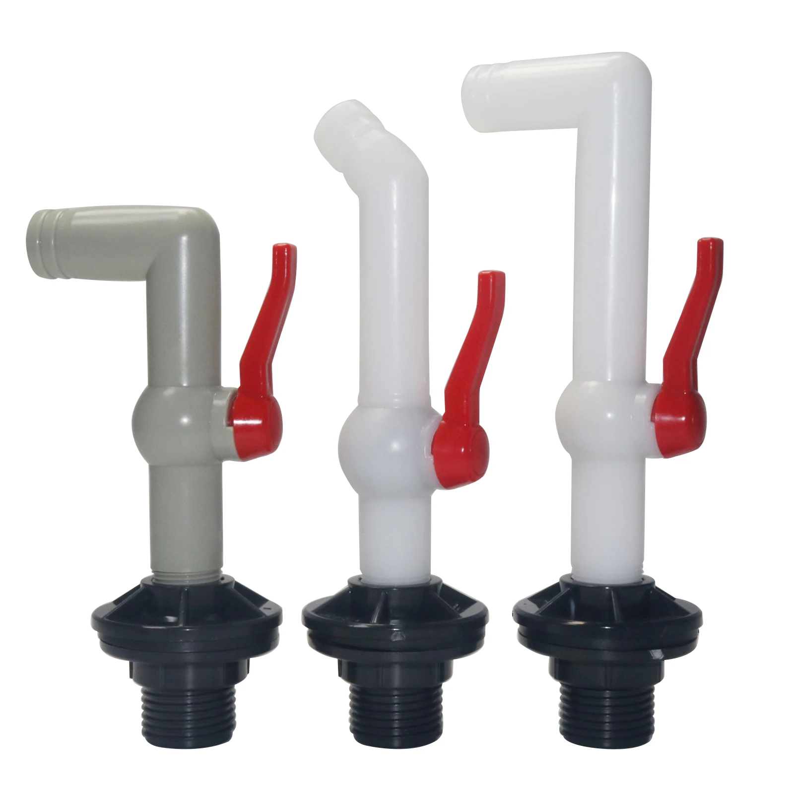 Garden faucet IBC water tank valve G1'' 3/4'' 1/2'' through plate flange water pipe joint drip irrigation faucet Quick connect