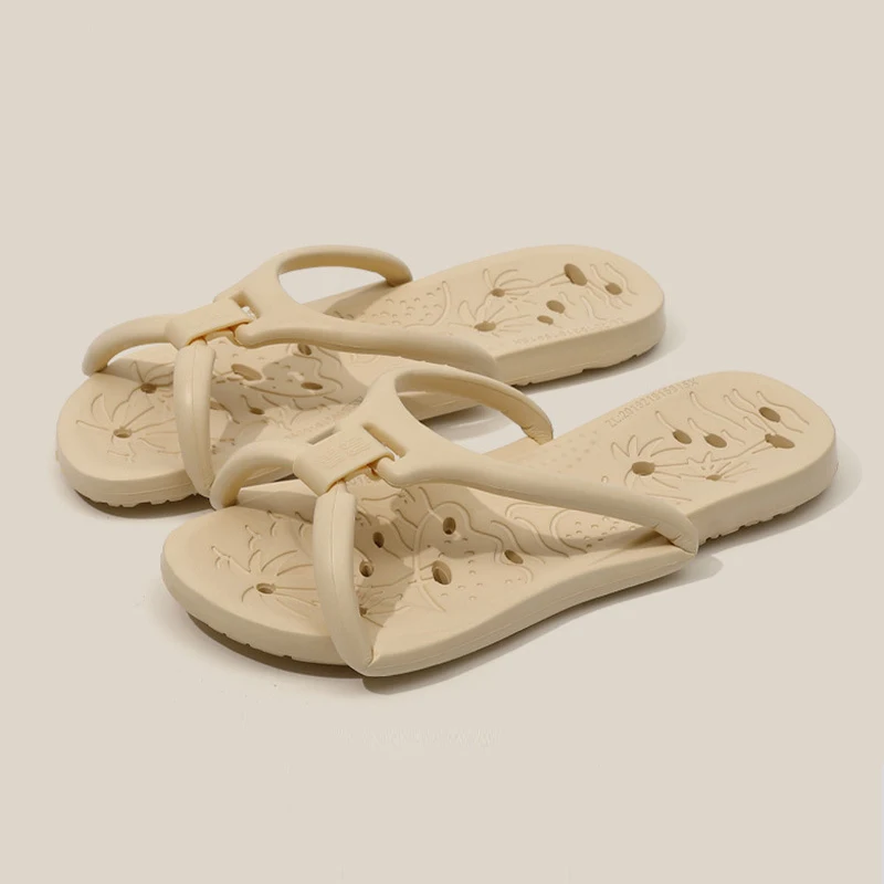 1Pairs Ladies Travel Bath Slippers Portable Flip Flops Beach Swim Summer Couple Shower Waterproof Folding Sandals Hotel Slides