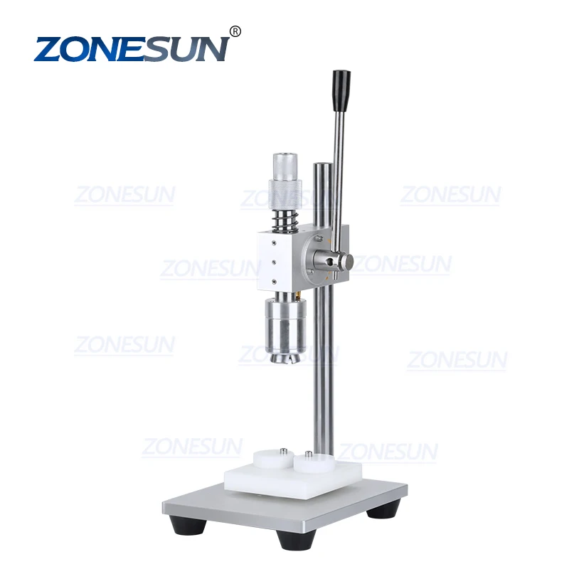 ZONESUN ZS-TVC2 Manual Small Glass Vial 13/15/20mm Aluminium and Plastic Caps Bottle Capping Crimping Machine