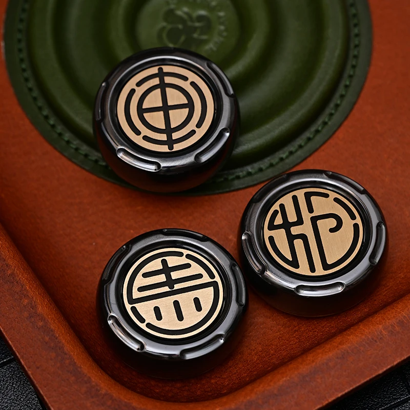 Game PaPa Coin EDC Mechanisch Metaal Vingertop Ratel Munt Zwart Technologie Decompressie Desktop Speelgoed Cadeau