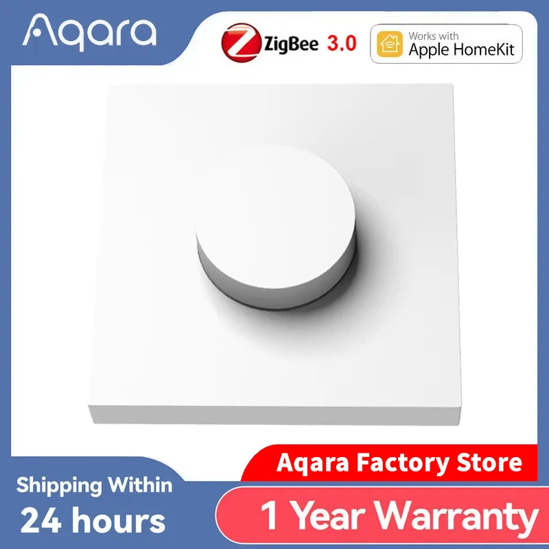 

Оригинальный умный диммер Aqara H1 Zigbee 3,0, беспроводной поворотный переключатель, интеллектуальная регулировка яркости света для приложения Homekit