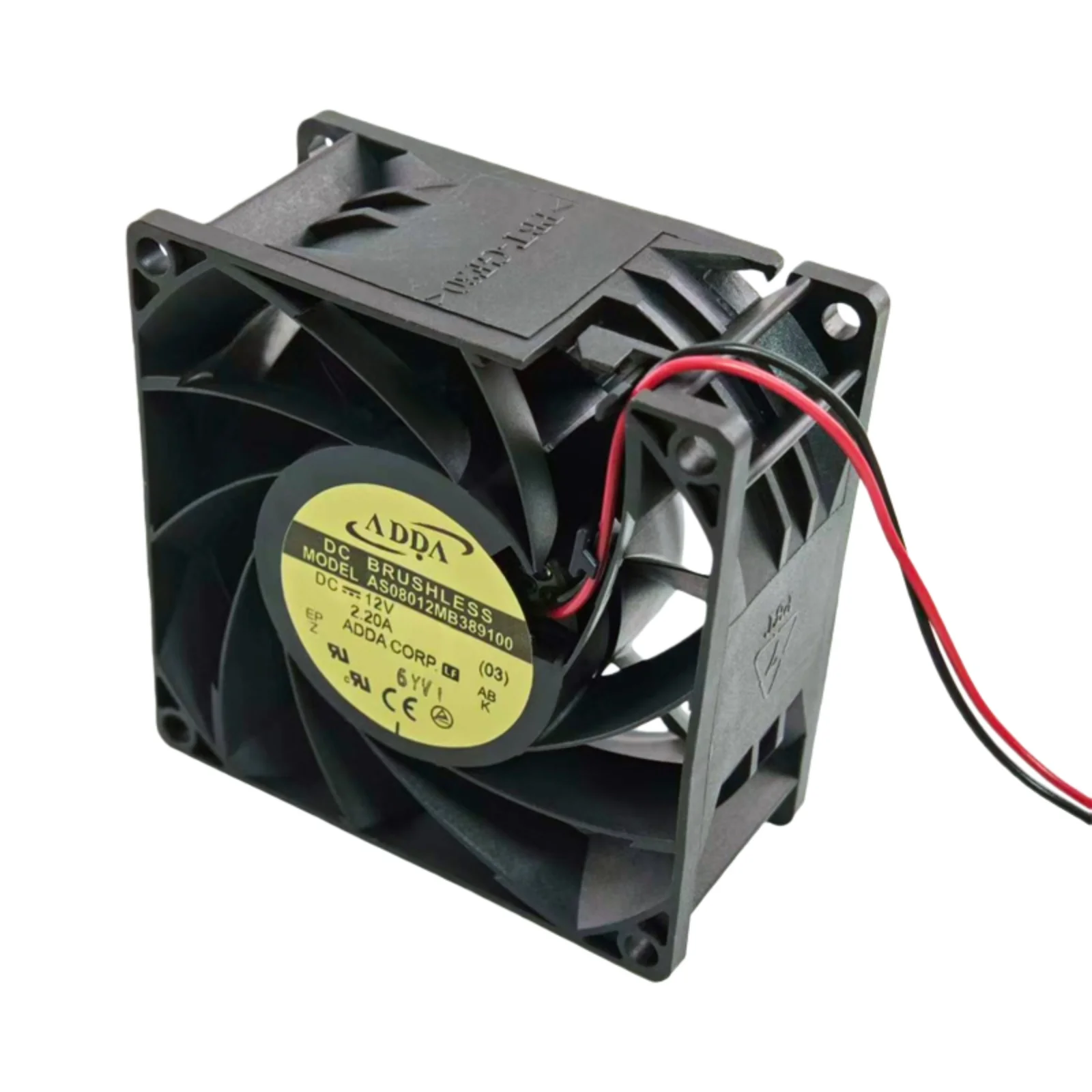 جديد ل ADDA AS08012MB389100 تيار مستمر 12 فولت 2.20A 8038 مروحة تبريد عالية السرعة 80x80x38 مللي متر 14000 دورة في الدقيقة 112CFM محمل كروي قوي لتدفق الهواء #1