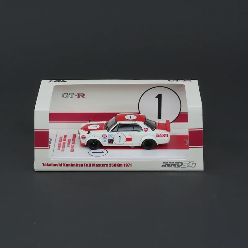 在庫あり INNO 1:64 スカイライン 日産 2000 GTR KPGC10 # 1 ダイキャストジオラマカーモデルコレクションミニチュアおもちゃ