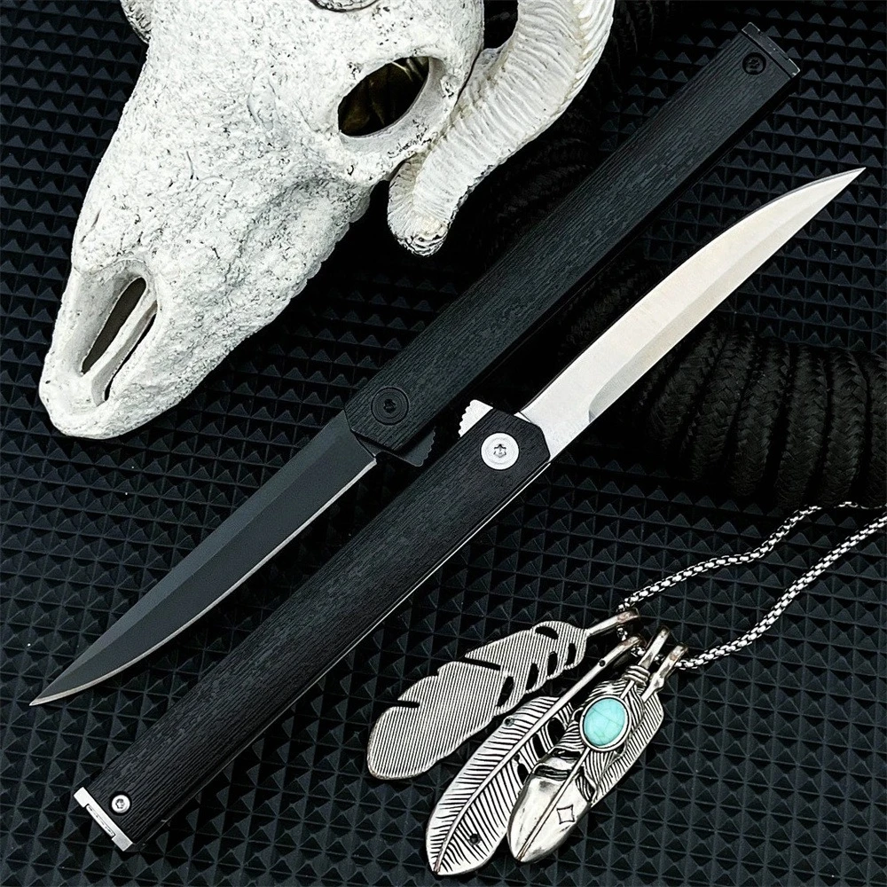 

Компактный 7097Уличный складной карманный нож, лезвие 8Cr13Mov, нейлоновая ручка из волокна, нож с поясом для джунглей, ежедневное альпинистское снаряжение, рождественские подарки