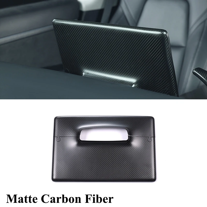 

For Tesla Model 3 Y 2017-2021 Central Control Screen Cover Trim Real Carbon Fiber Protector Decoration