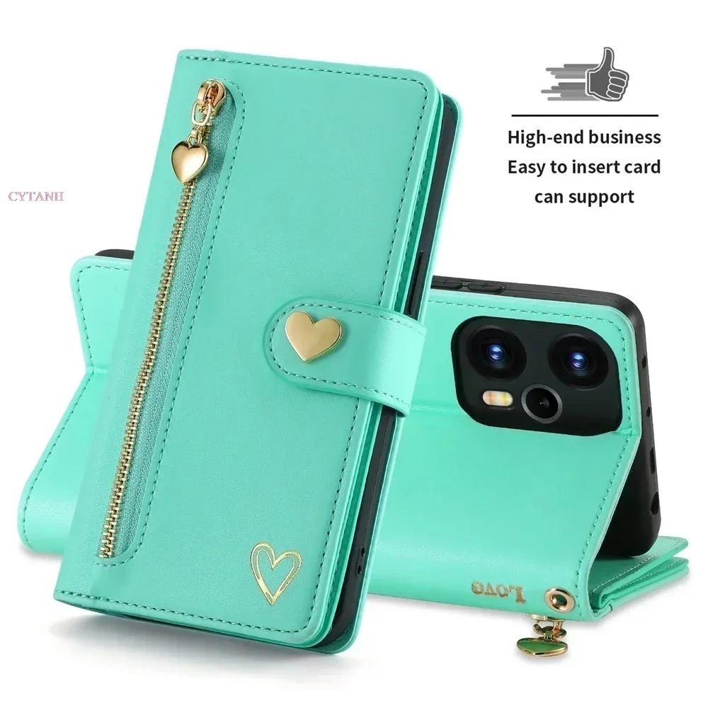 Zipper Wallet Case For Vivo X100 Pro 5G Leather Flip Magnet Book Funda For Vivo X80 Lite X90 X70 X60 Pro Plus X 100 Luxury Cover