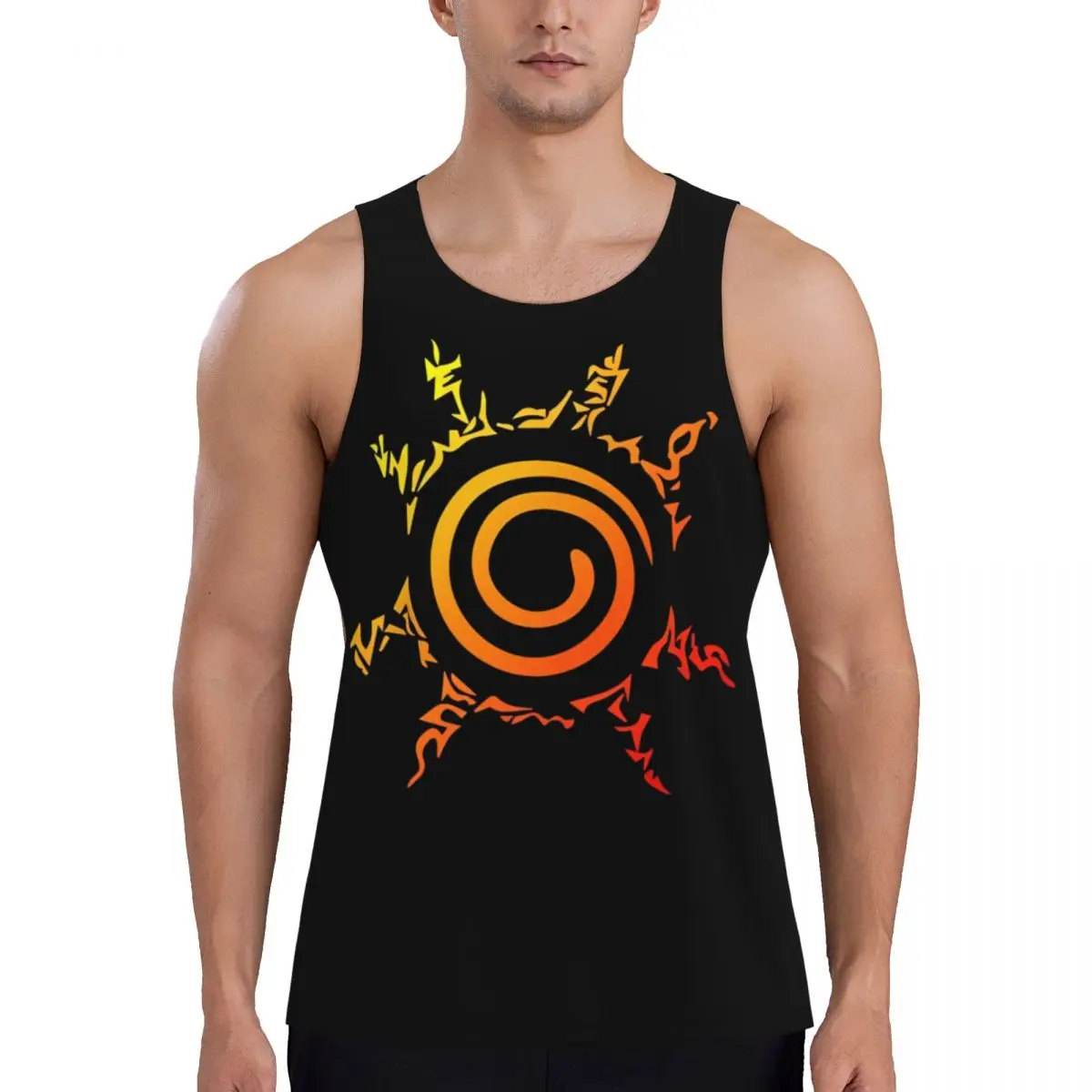 

Narutos Anime Manga Graphic Bodybuilding Printed Tank Tops Men's Muscle Vest Male Sleeveless Tees Gym Fitnes Exercise Clothing