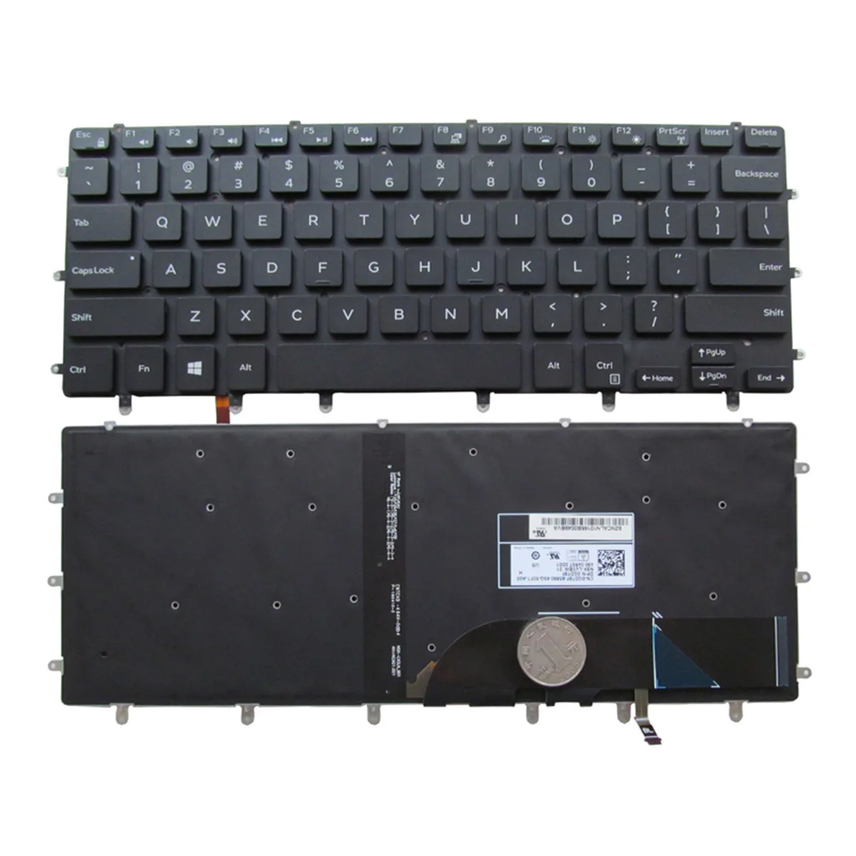 New For Dell XPS 15 9550 Keyboard US Backlit 0GDT9F