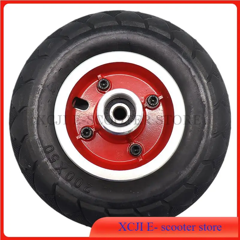 200x50 Belt Rear Wheel Inflatable Tire 8-Inch Explosion-Proof Solid  All-wheel for Pedal and Electric Scooter