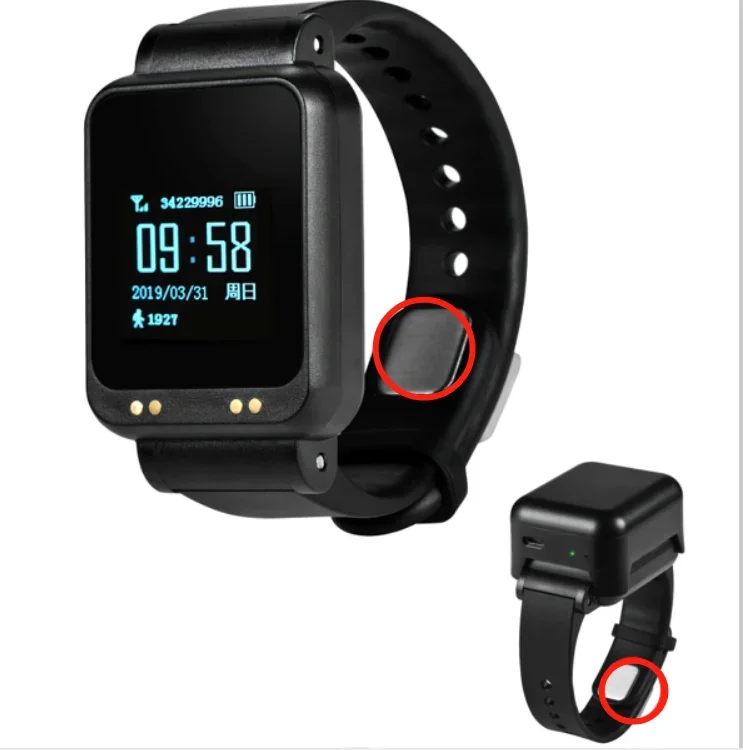 Xexun professionelle Smart Wach WiFi GPS Temperatur Kinder 4G Uhr für Gefangenenarmband mit Temperatur und GPS