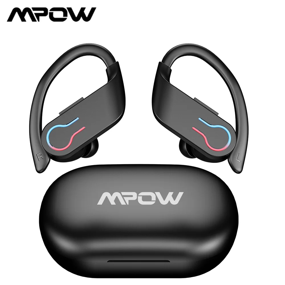 Mpow Q63 IPX7 Waterproof TWS Wireless Earphones Bluetooth 5.3 Sport True Wireless Earbuds with 60 Hours Playtime Talking Time