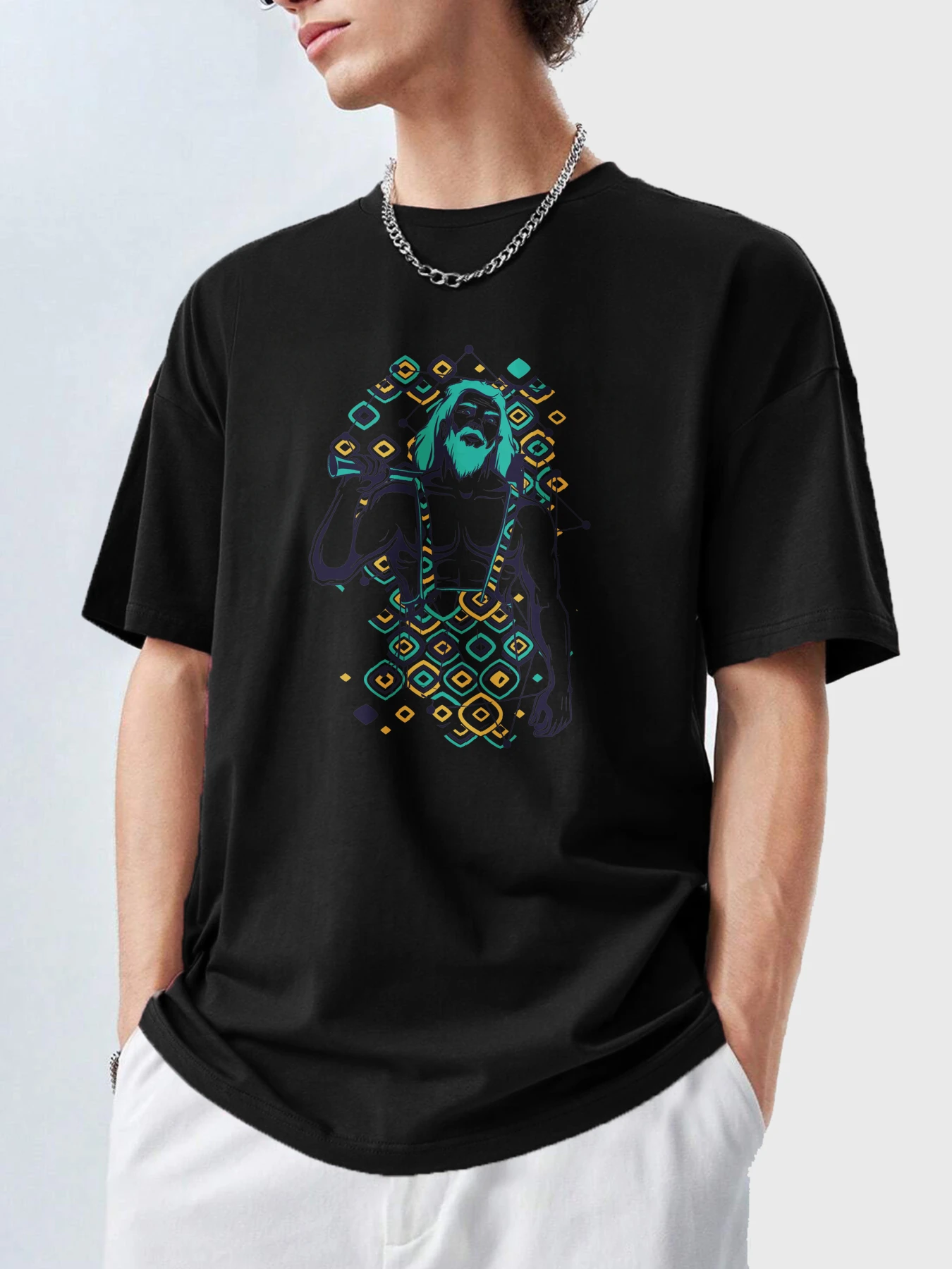 

t shirt for men 2025 Men's clothing Y2k tops Summer Running top four seasons Graphic Solid color sports Printed Breathable